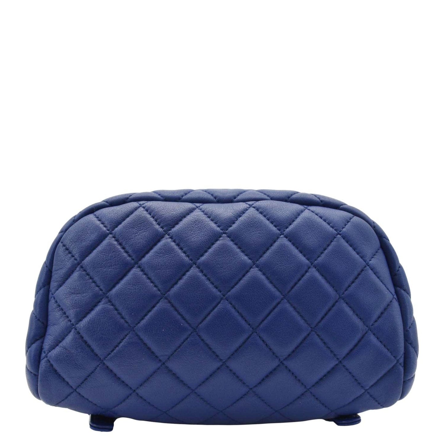 CHANEL Urban Spirit Quilted Leather Backpack Bag Blue