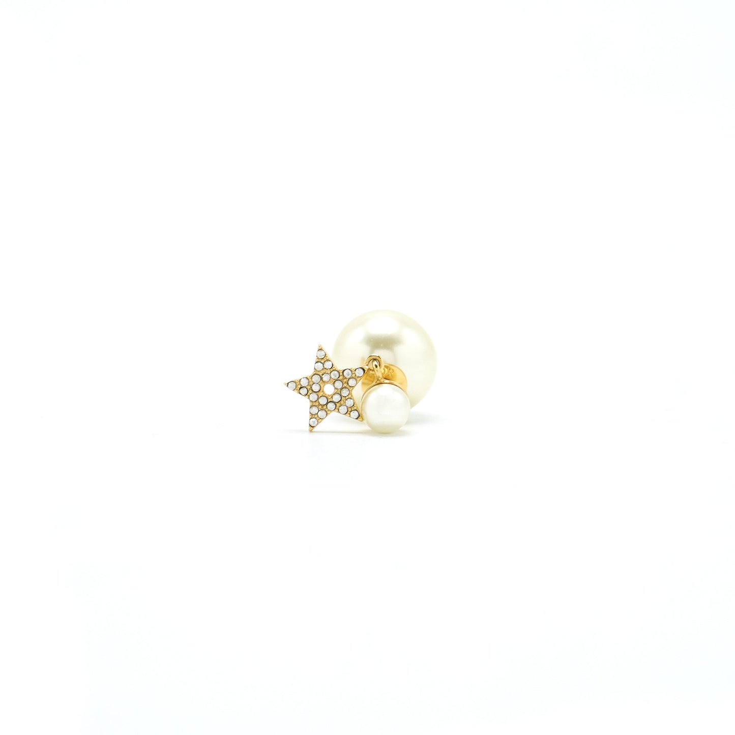 Dior and Star with pearl drop earring