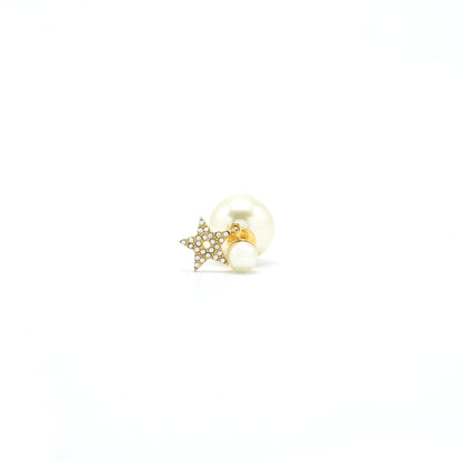 Dior and Star with pearl drop earring