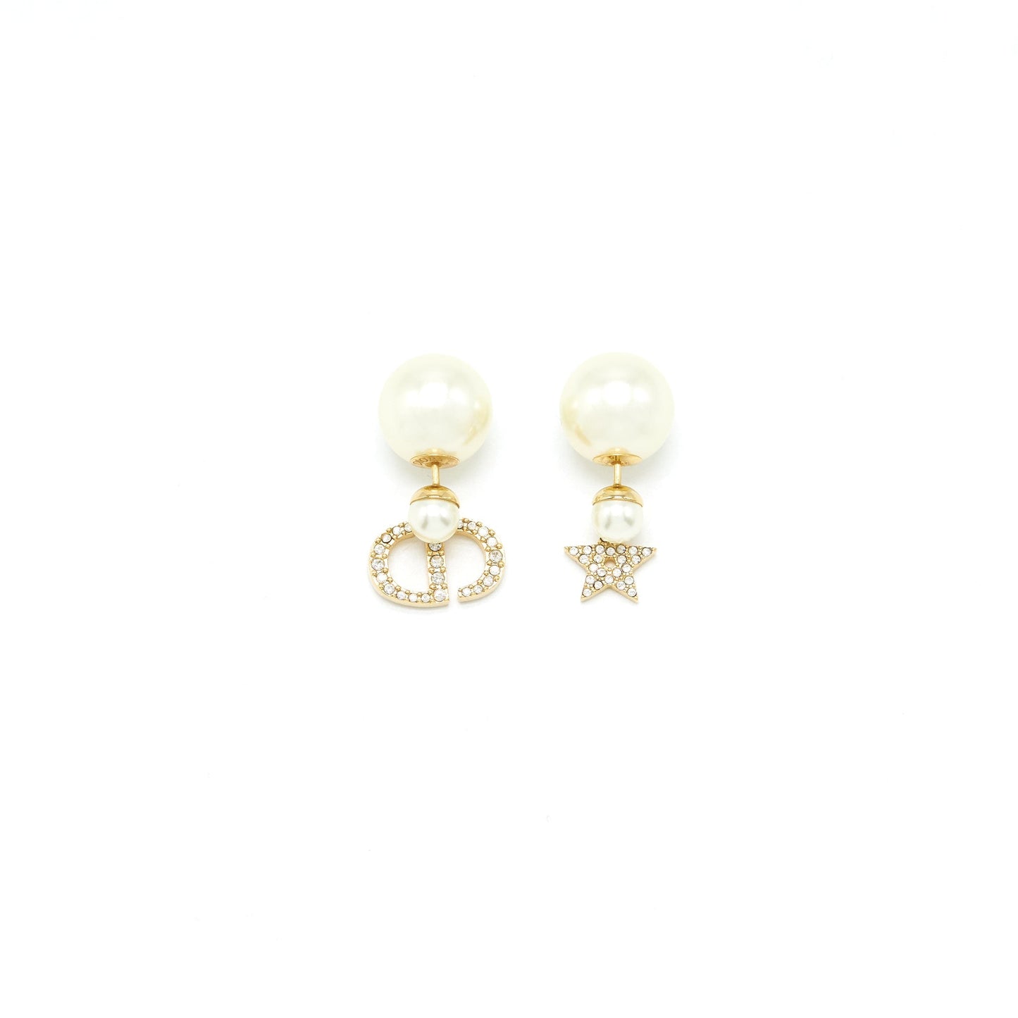 Dior and Star with pearl drop earring