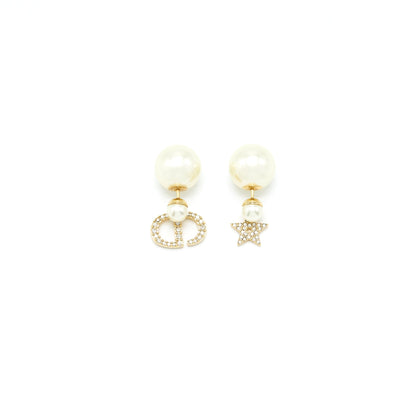 Dior and Star with pearl drop earring