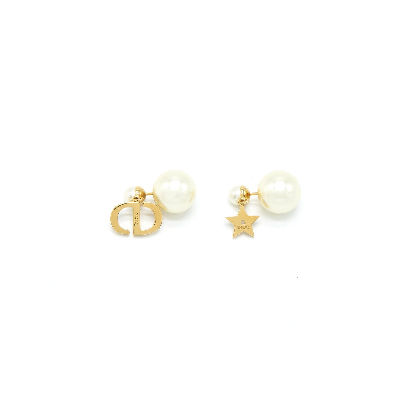 Dior and Star with pearl drop earring