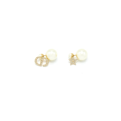 Dior and Star with pearl drop earring