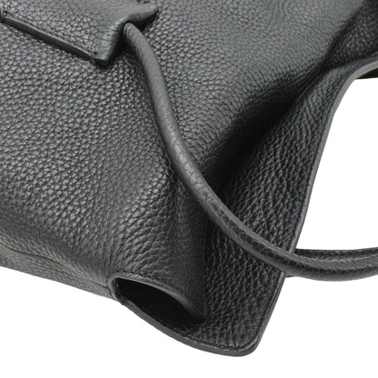 BURBERRY Baynard Medium Grainy Calfskin Leather Tote Bag Black
