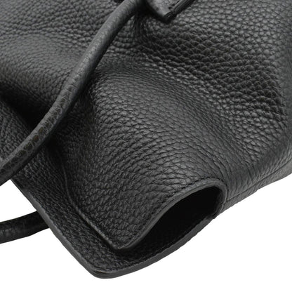 BURBERRY Baynard Medium Grainy Calfskin Leather Tote Bag Black
