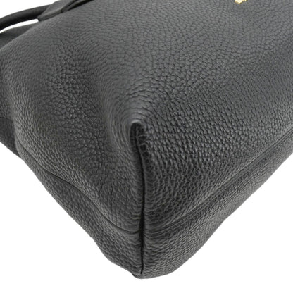BURBERRY Baynard Medium Grainy Calfskin Leather Tote Bag Black