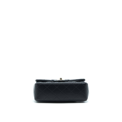 Chanel Mini Rectangular Flap Bag Lambskin Black LGHW(Microchipï¼