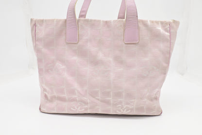 Chanel New Travel Line Tote in Pink Canvas