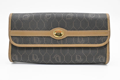 Dior Wallet in Black Honeycomb Canvas