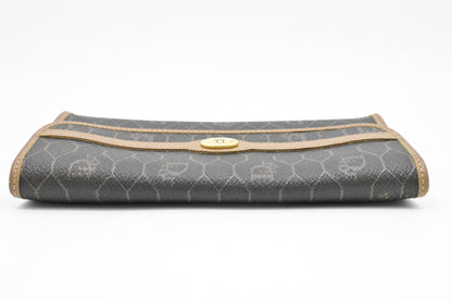 Dior Wallet in Black Honeycomb Canvas