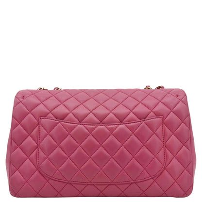 CHANEL Mademoiselle Chic Flap Medium Leather Shoulder Bag Pink