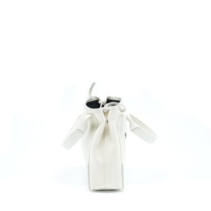 Balenciaga Cabas Fabric/Leather Off white
