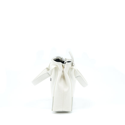 Balenciaga Cabas Fabric/Leather Off white