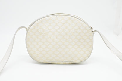 Celine Crossbody in White Macadam Canvas