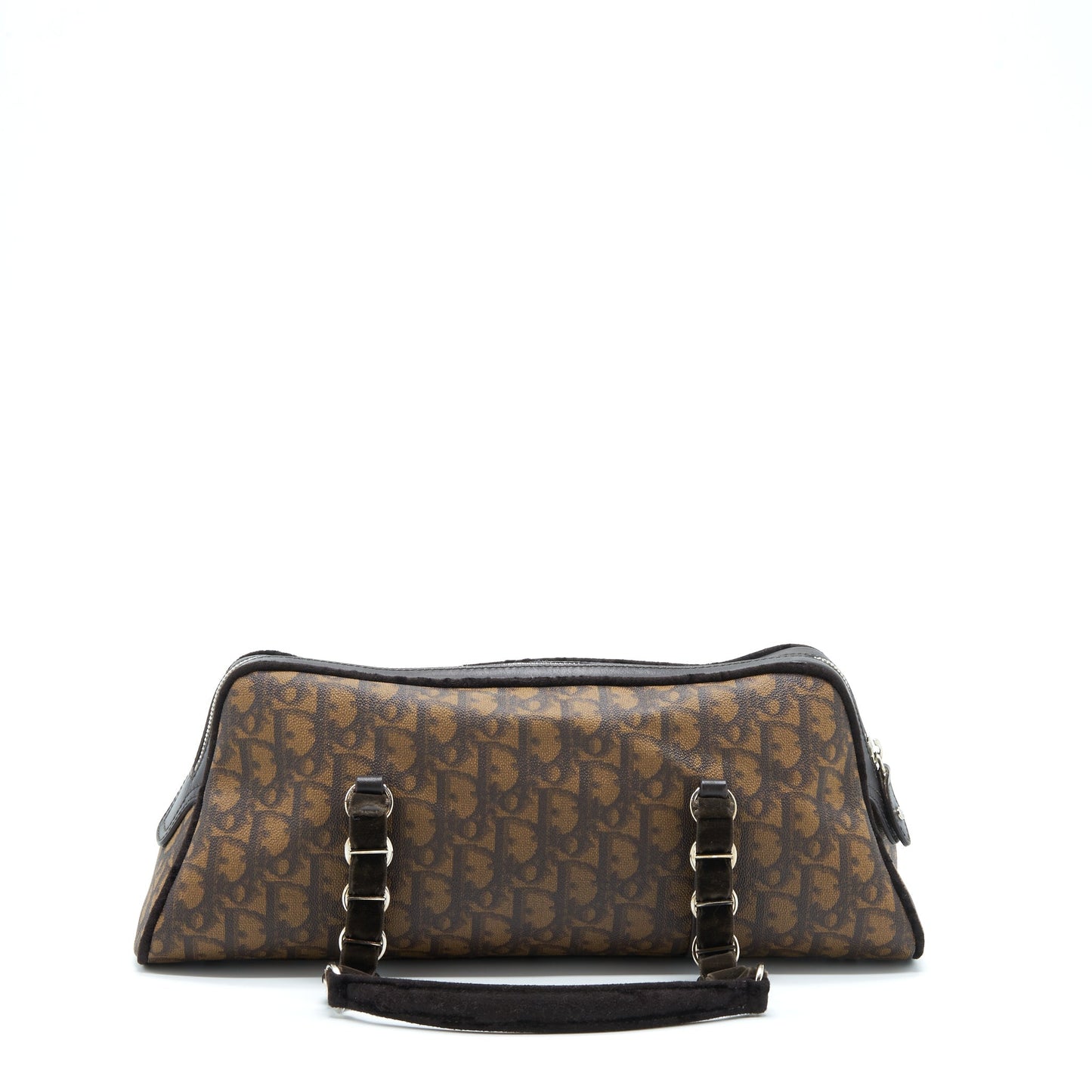 Dior Vintage Romantique Trotter Purse Canvas/Velvet