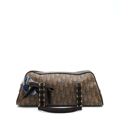 Dior Vintage Romantique Trotter Purse Canvas/Velvet