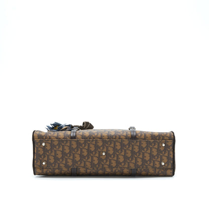 Dior Vintage Romantique Trotter Purse Canvas/Velvet