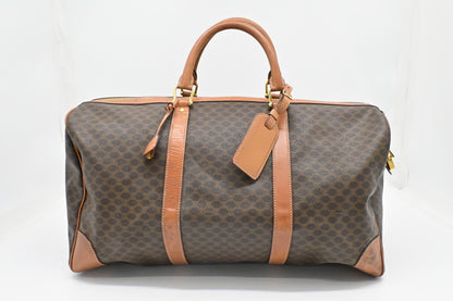 Celine Duffle Bag in Brown Macadam Canvas