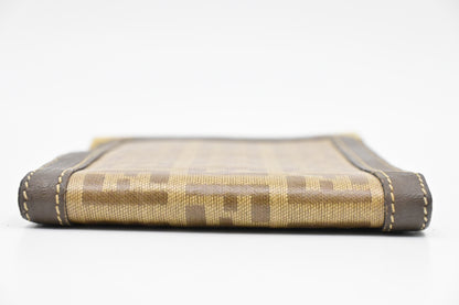 Fendi Bifold Wallet in Beige Zucchino Canvas
