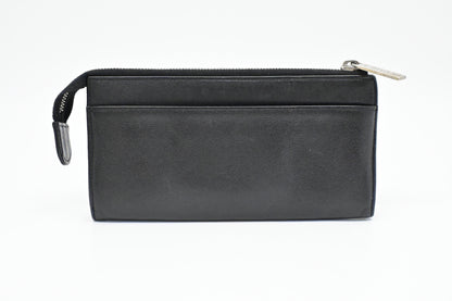 Chanel Zippy Long Wallet in Black Caviar Leather