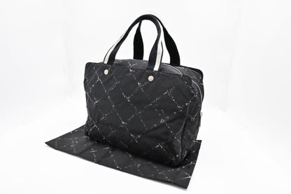 Chanel Travel Bag in Black Travel Line Canvas