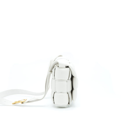 Bottega Veneta Padded Cassette Purse Lambskin Chalk