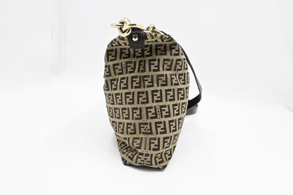 Fendi Crossbody Bag in Brown Zucchino Canvas