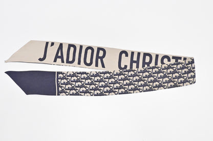 Dior J'ADIOR Mitzah Scarf in Blue Silk