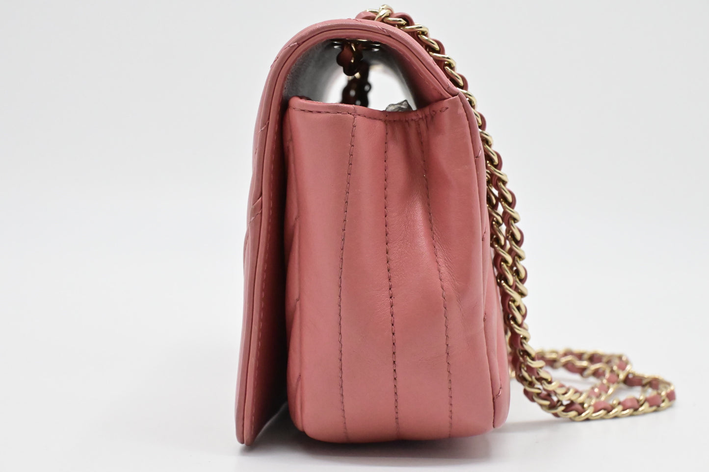 Chanel Small Statement Flap in Pink Leather