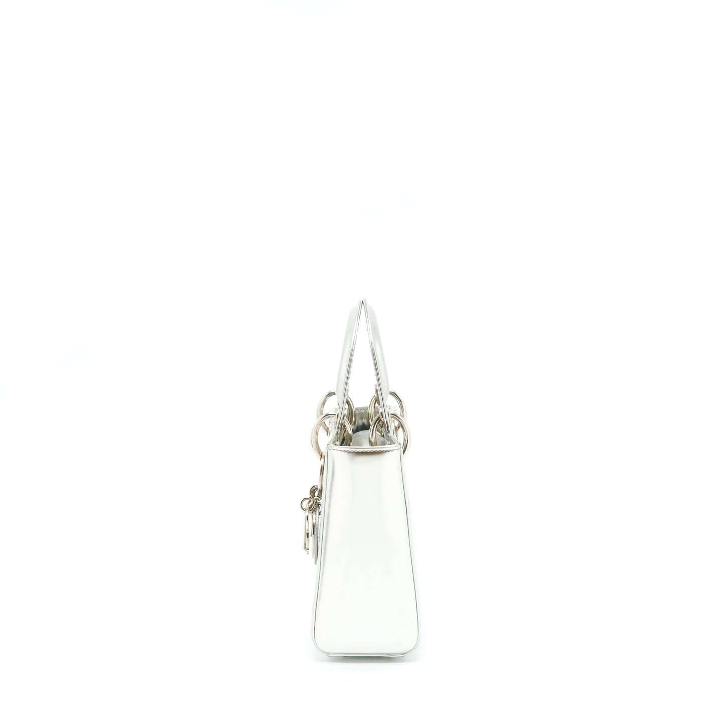 Dior Mini Lady Dior Metallic Silver
