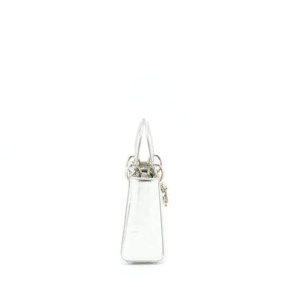 Dior Mini Lady Dior Metallic Silver