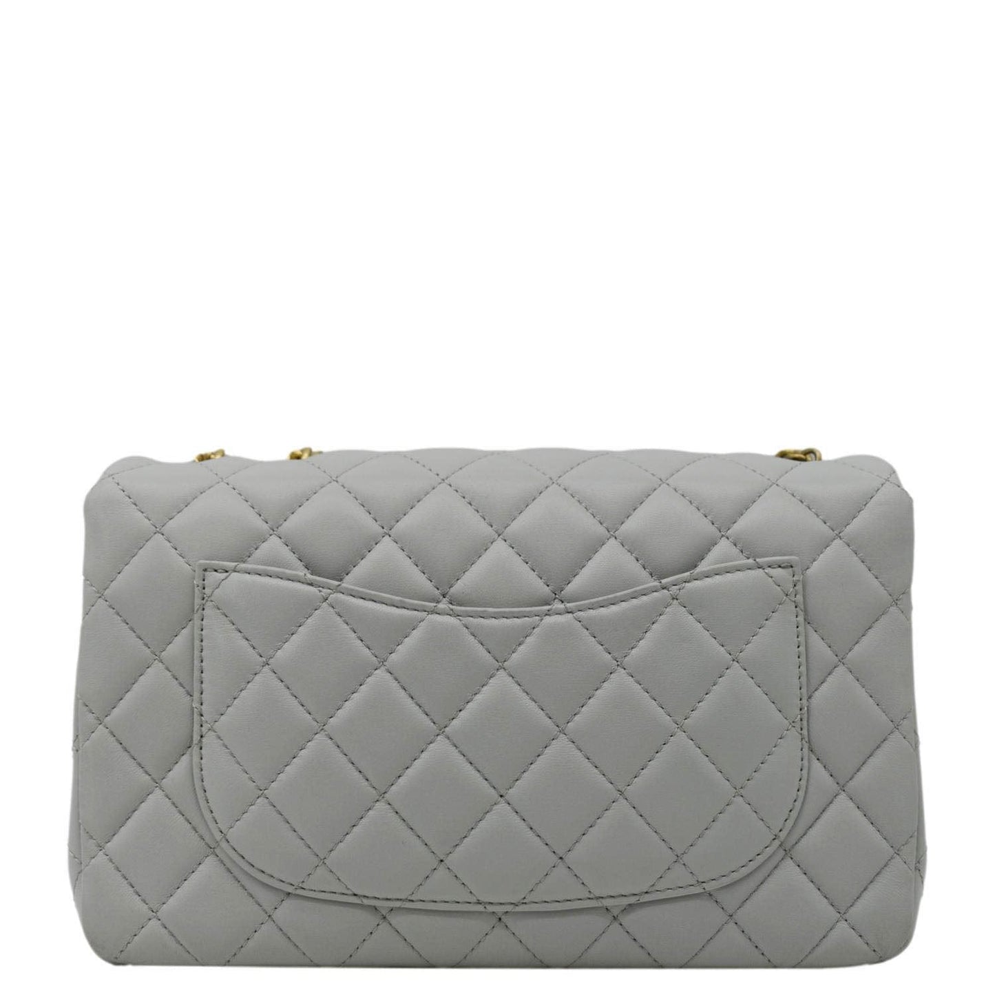 CHANEL Sweet Camellia Flap Adjustable Chain WOC Quilted Leather Crossbody Bag Light Blue