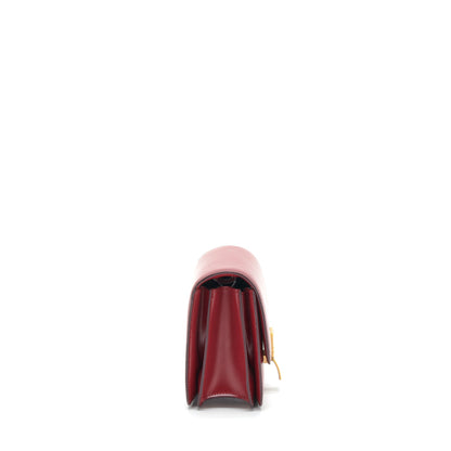 Celine Small Classic Purse In Box Calfskin Red