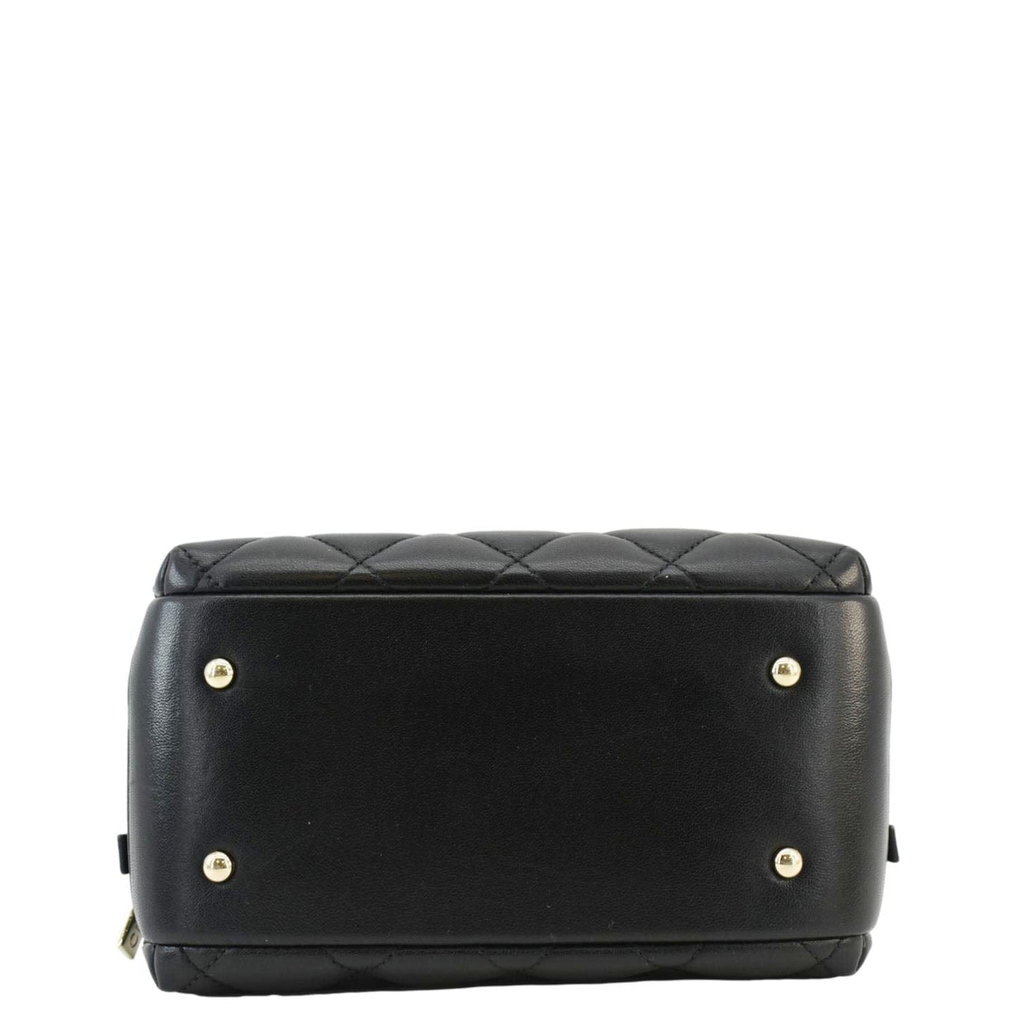 CHANEL Trendy CC Bowling Quilted Leather Shoulder Bag Black