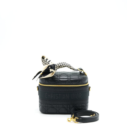 Dior Small Diortravel Vanity Case Black With An Extra Twilly