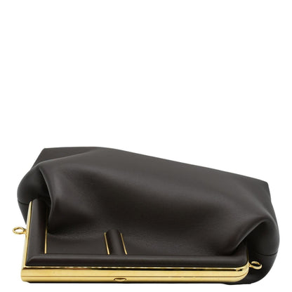 FENDI First Medium Leather Shoulder Bag Dark Brown