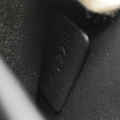 CELINE Triomphe Calfskin Leather Shoulder Bag Black