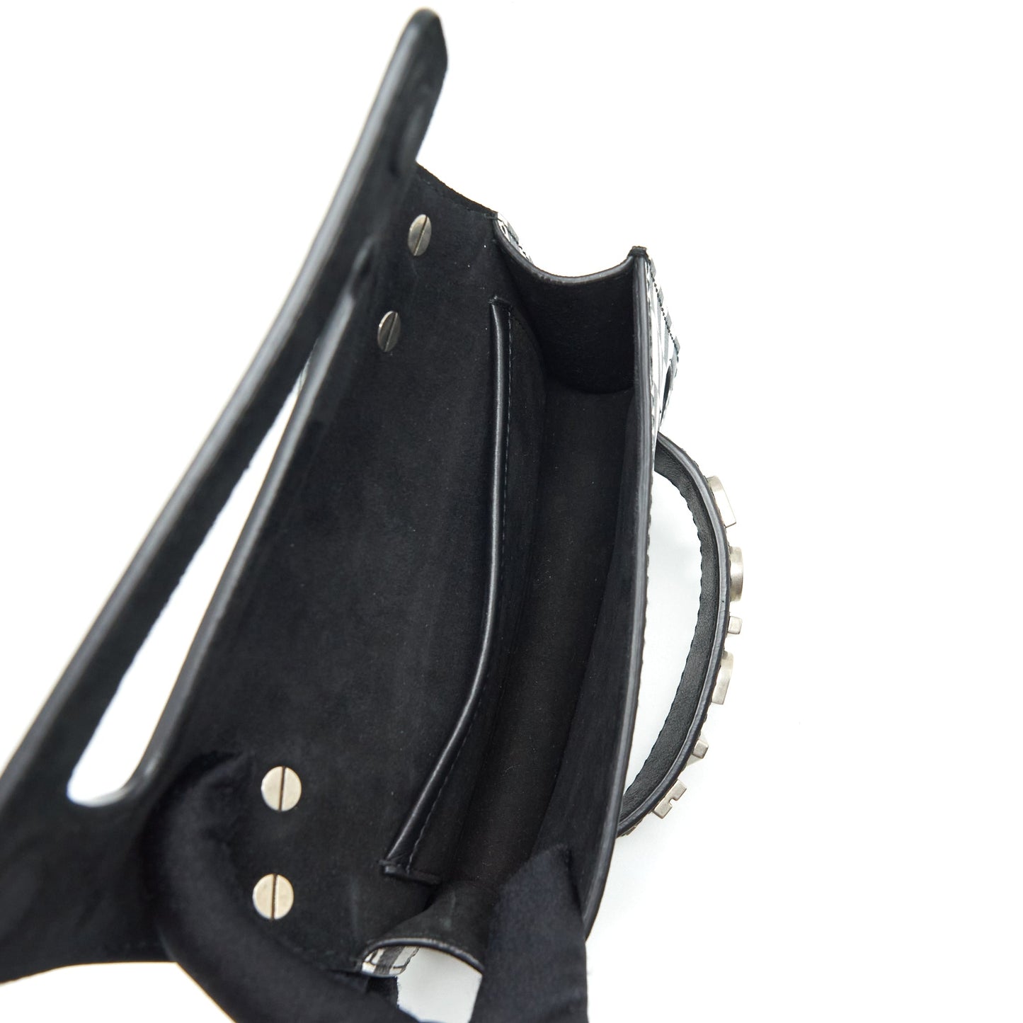 Dior Mini Jâadior Flap Purse Black/ White With Wide Shoulder Strap