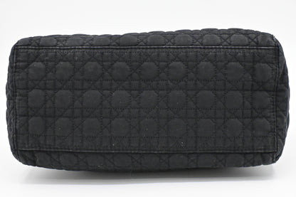 Dior Medium Lady Dior in Black Nylon