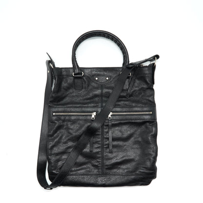Balenciaga Top Handle Vertical Tote Purse Black