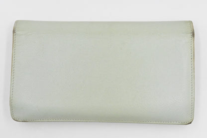 Chanel Bifold Long Wallet in Light Blue leather
