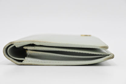 Chanel Bifold Long Wallet in Light Blue leather