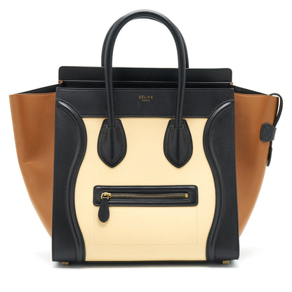 Celine Mini Luggage Purse Calfskin Multicoloured