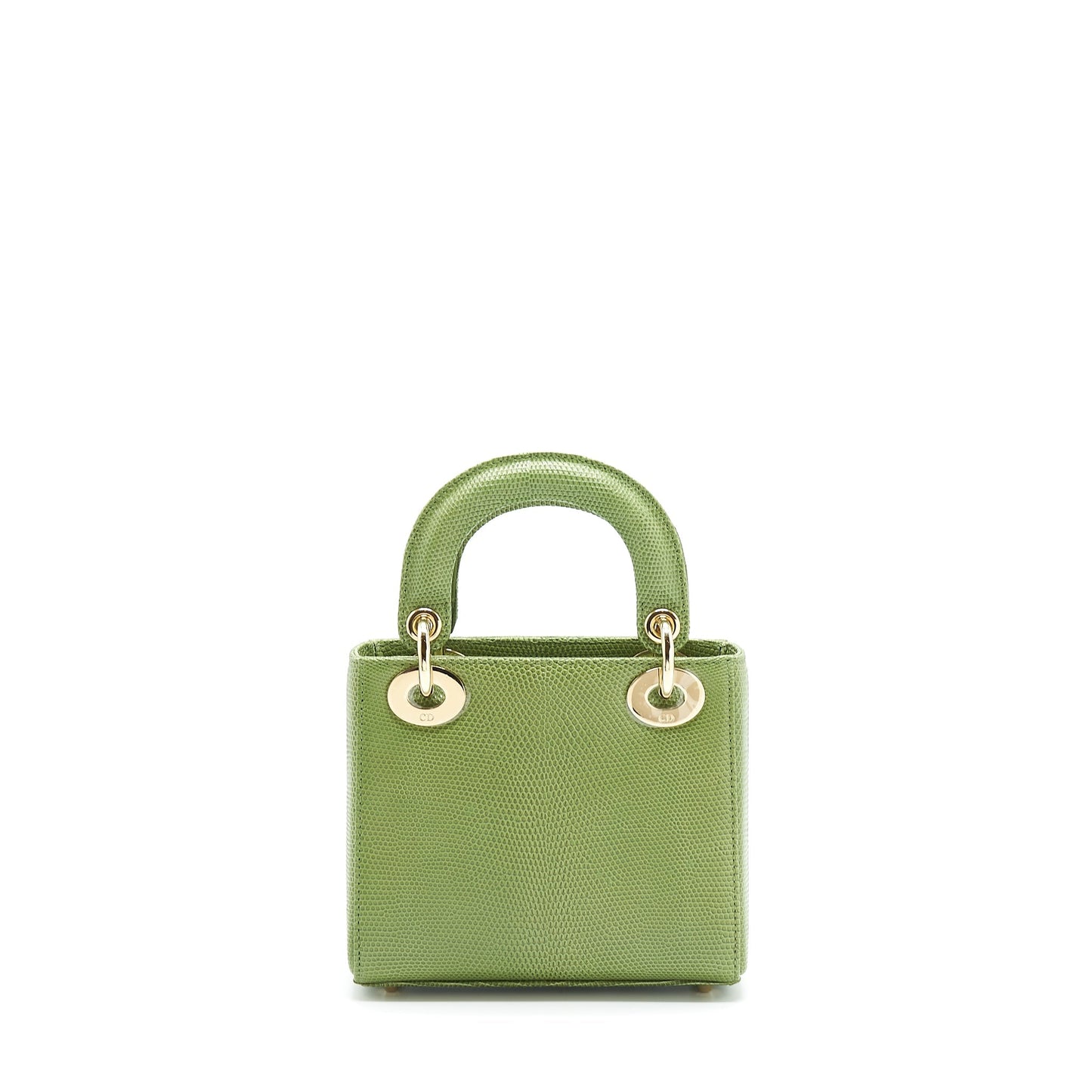 Dior Mini Lady Dior Lizard Light Green