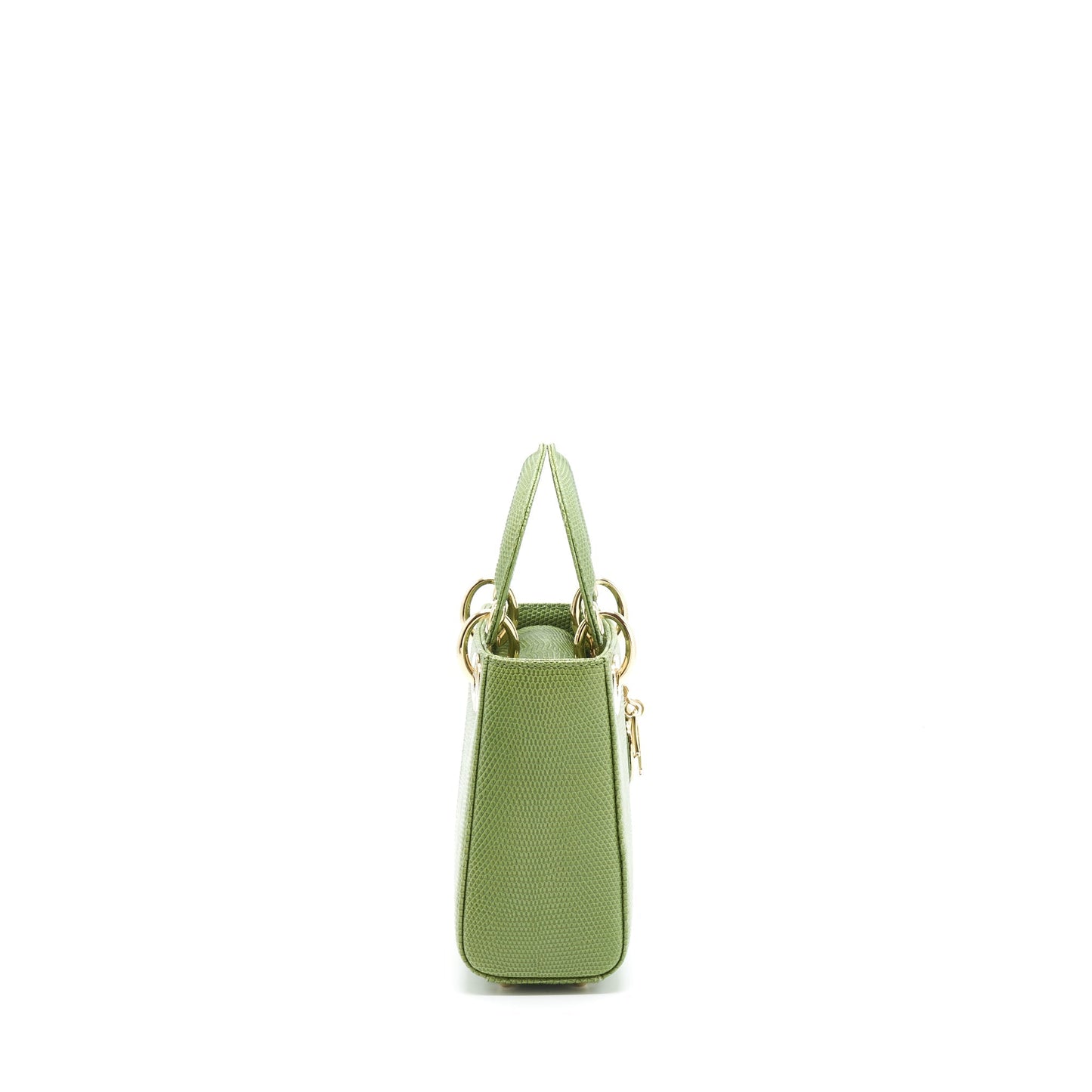Dior Mini Lady Dior Lizard Light Green