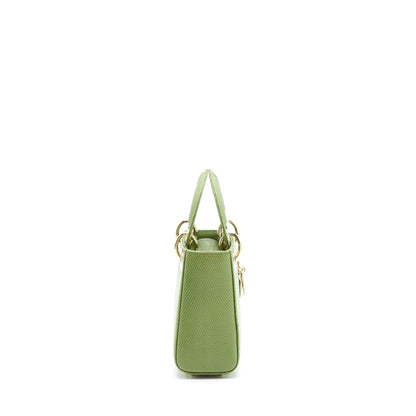 Dior Mini Lady Dior Lizard Light Green
