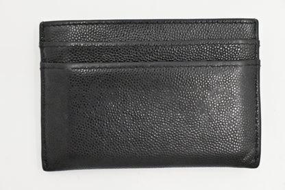 Chanel Card Case in Black Caviar Leather
