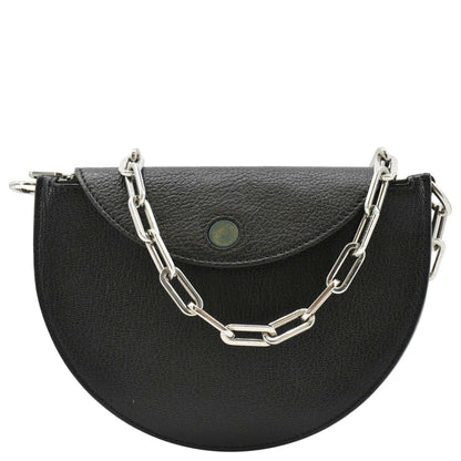 Luxury Burberry Pecan Small Leather Shoulder Bag Black