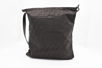 Fendi Large Crossbody in Brown FF Nylon