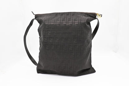 Fendi Large Crossbody in Brown FF Nylon